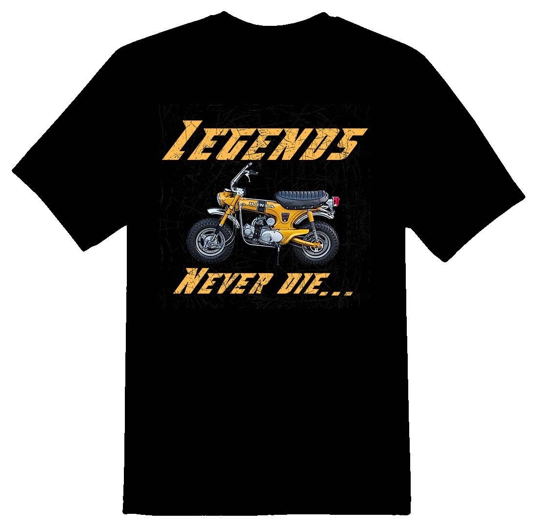 Legends Never Die CT70 Pitbike Candy Geel Zwart Of Wit T-shirt