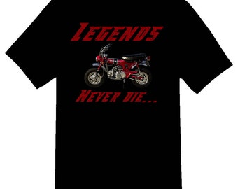 Legends never die CT70 pit bike black or white tee