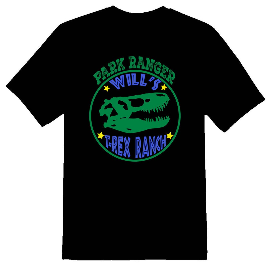 Names Like Ranger Short Park Ranger Trex Ranch Custom Names Black or White. Short Names or ...