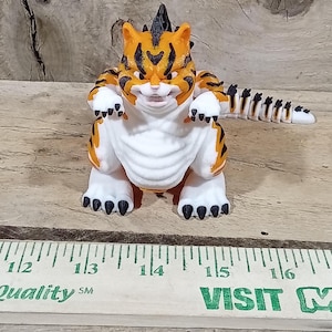 3D Printed Catzilla, great desktop toy for cat lovers.