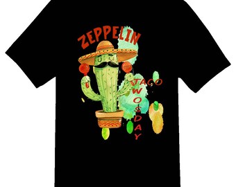 Cactus Tacostangerl schwarzes oder weißes T-Shirt. Bodys verfügbar Jeder Name