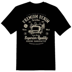 Premium Denim tee shirt 08012016
