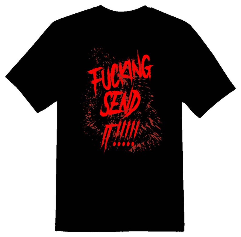 Skicka det blodstänk t-shirt - ATV, UTV, Motocross bild 2