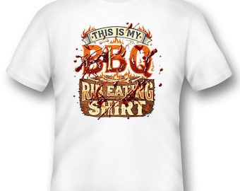 Dies ist mein bbq Rippe Essen Shirt schwarz oder weiß t-Shirt Humor lustig Erwachsene Grillen