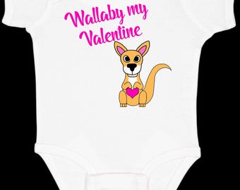 Wallaby My Valentine Body - Valentinstags-Shirt