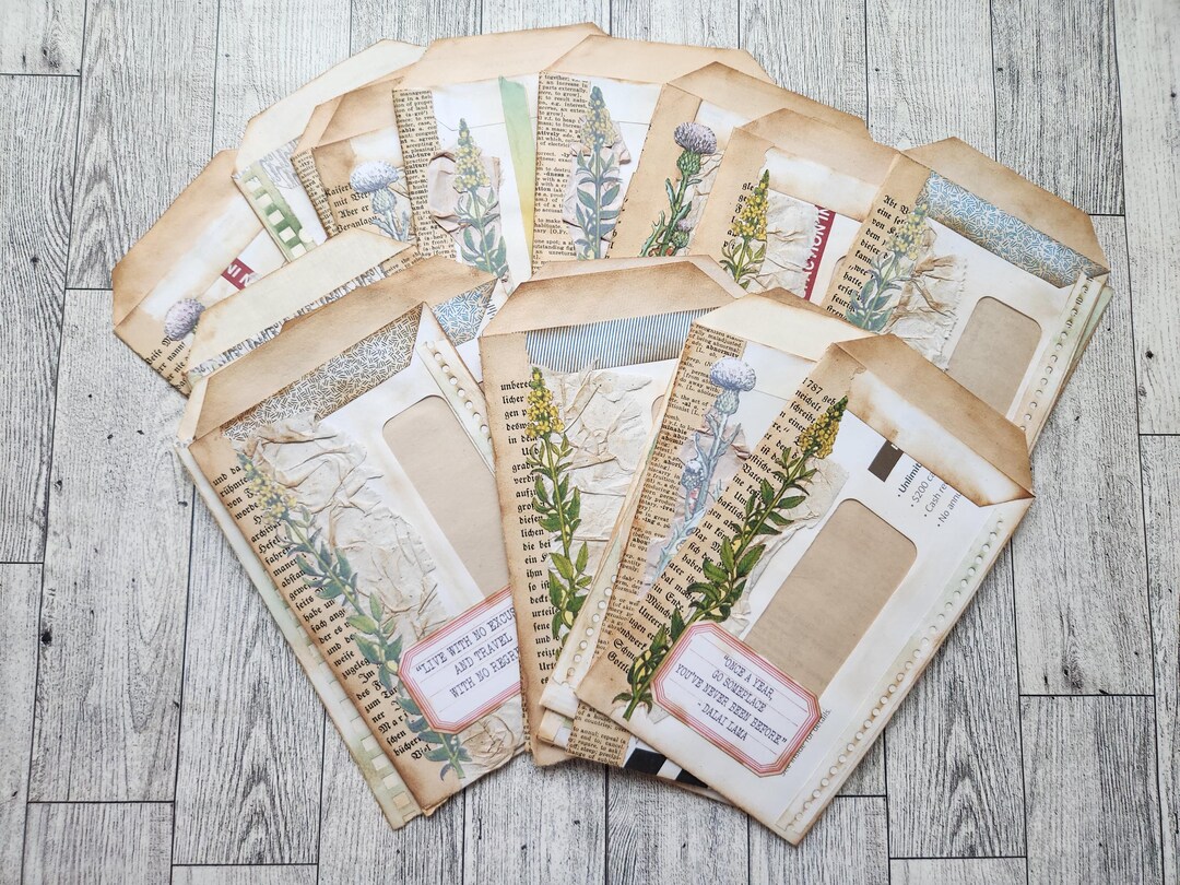 Pockets for Junk Journals and More. - Etsy