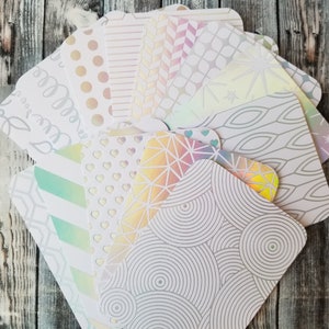 26 Holografische Dream Journaling Spots Cards, 3x4 Inch Note Cards, Junk Journaling Scrapbooking Planner Supply Project Life