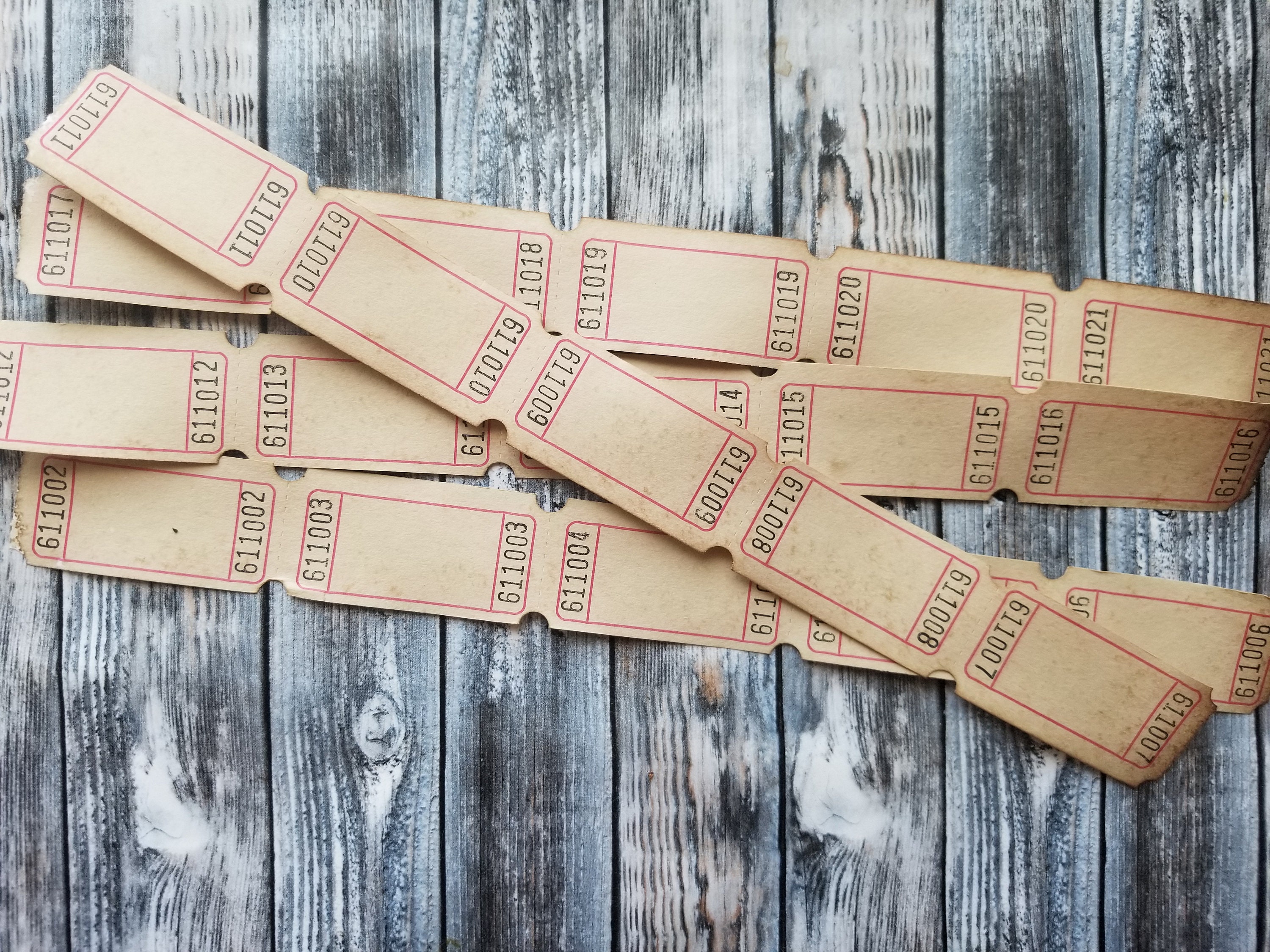 Vintage Raffle Tickets - Etsy
