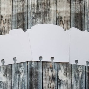 Blank / Wit Memorydex Rolodex Kaarten Die Cuts Junk Journal Memory Dex Mixed Media Card Making Scrapbook Supplies