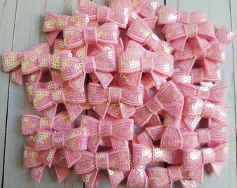 Pink Sequin Bows.