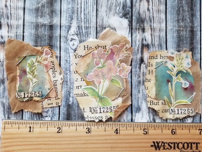 Junk Journal Snippets/clusters/ Embellishments. Mixed Media - Etsy