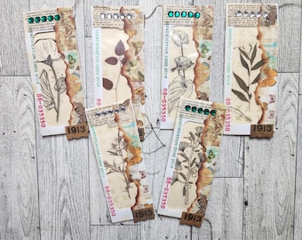 Interactive Junk Journal Belly Band. Medium Size.