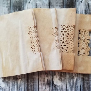 Coffee Dyed Punched Junk Journal Pages.