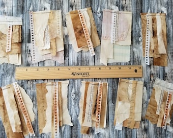 Vintage Snippet Booklets: Hand Sewn Junk Journal Inserts