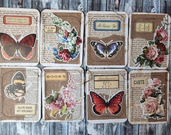 Tim Holtz Botanicals Junk Journal Cards: Vintage Style Embellishments