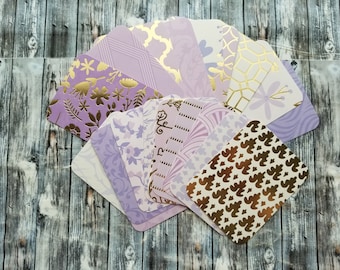 Wisteria Journaling Cards, Scrapbooking Planner Embellishments