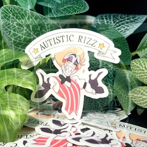 Hazbin Hotel Lucifer Morningstar Autistic Rizz Sticker