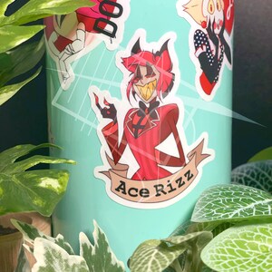 Hazbin Hotel Alastor Ace Rizz 3 Sticker - Etsy Australia