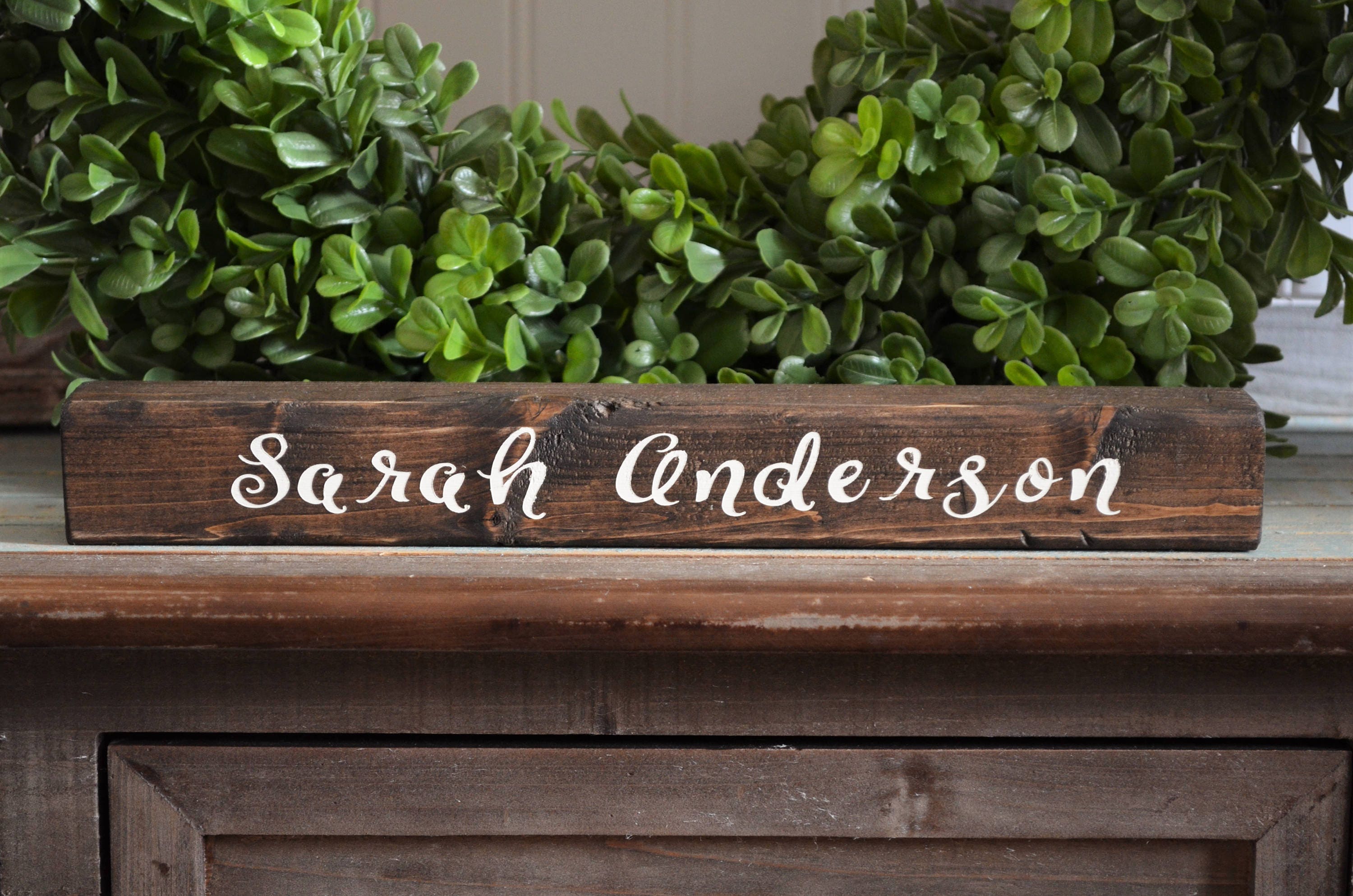 Desk Wood Sign Desk Sign Name Sign Wood Sign Etsy