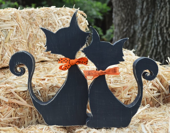 Black halloween decorations discount