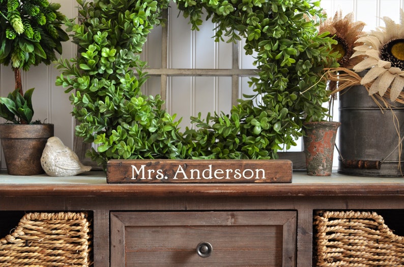 Desk Wood Sign Desk Sign Name Sign Wood Sign Etsy