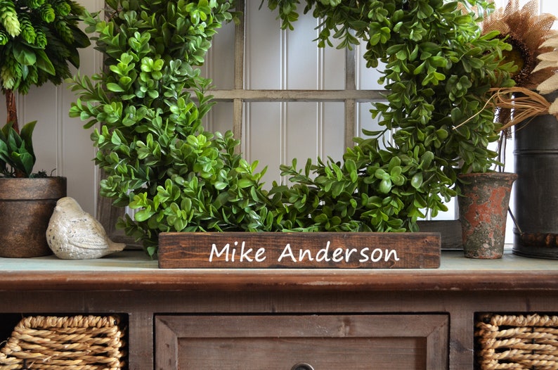 Desk Wood Sign Desk Sign Name Sign Wood Sign Etsy