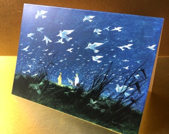 Couriers of Heaven Christmas Cards by Tyrus Wong