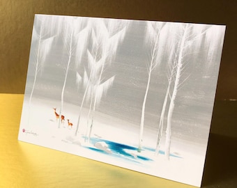 Tarjetas navideñas Forest Wonder de Tyrus Wong