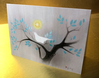 Bird of Peace Holiday Card by Tyrus Wong