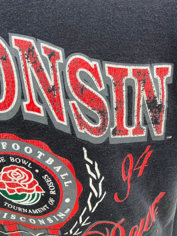 1994 Wisconsin Rose Bowl T-Shirt - Jan Sport - Si… - image 6