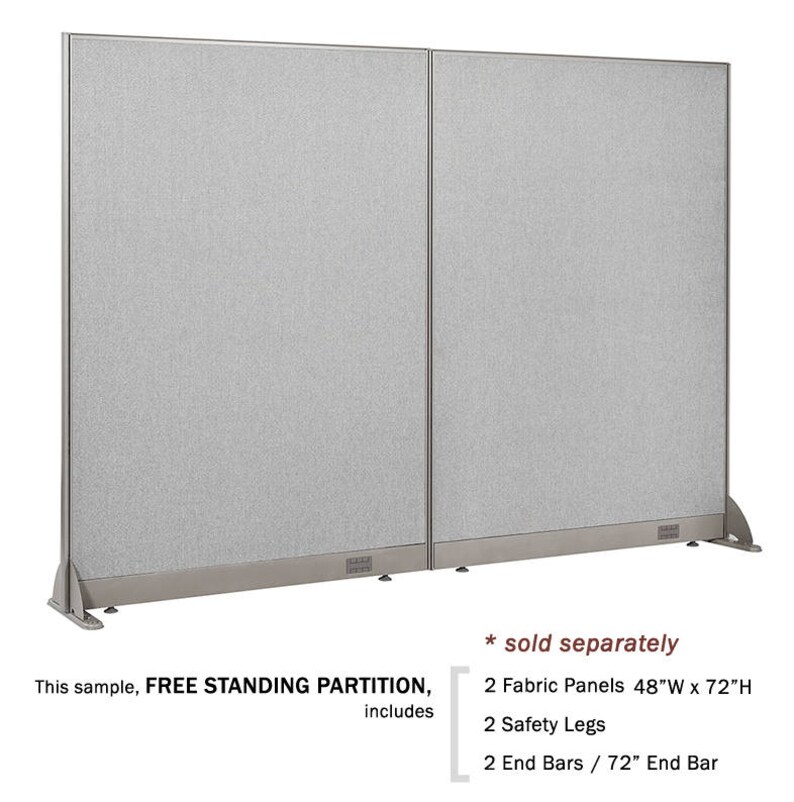 GOF Office Freestanding Partition 30W x 60H, Room Divider, Wall Panel, Space Cubicle 30w x 60h image 8