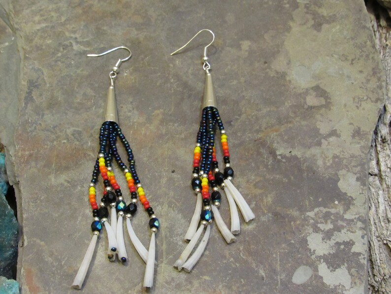 Navajo Made Beta Style Earrings by Donavan Yazzie