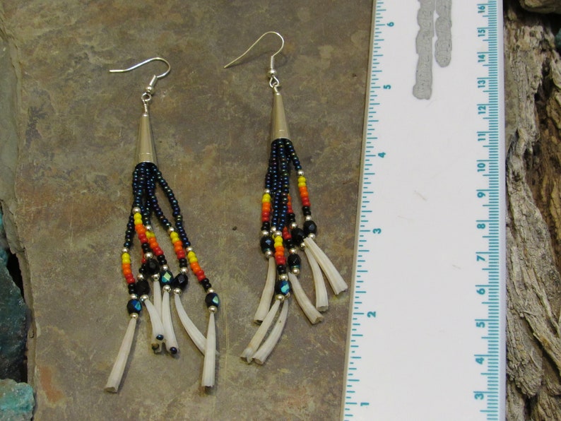 Navajo Made Beta Style Earrings by Donavan Yazzie