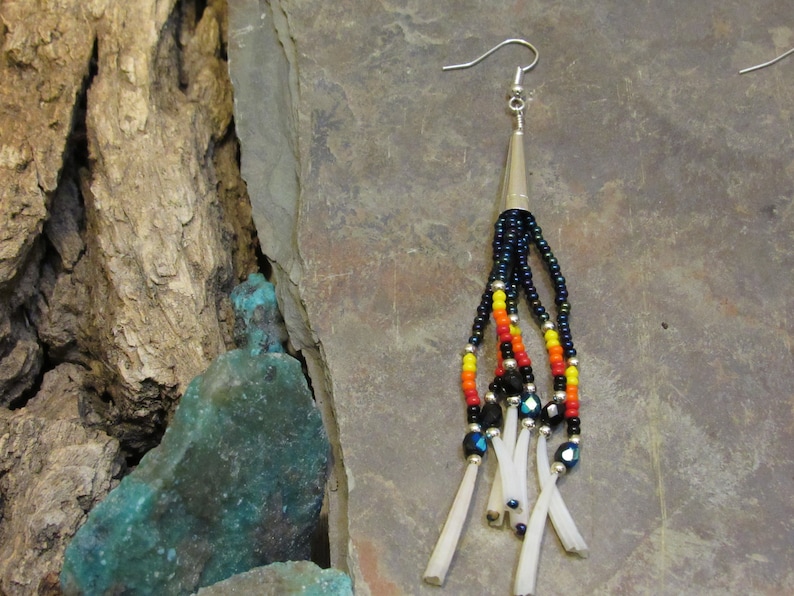 Navajo Made Beta Style Earrings by Donavan Yazzie