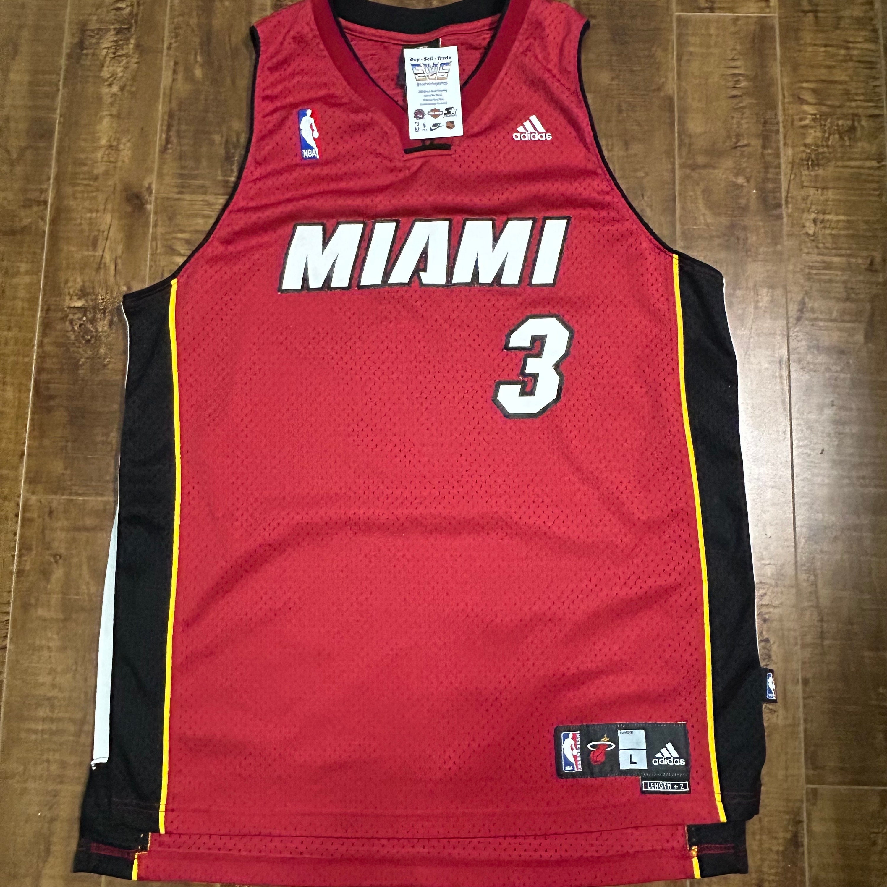 Vintage Nike Miami Heat Jersey Shirt 90s Blank NBA Retro Sports