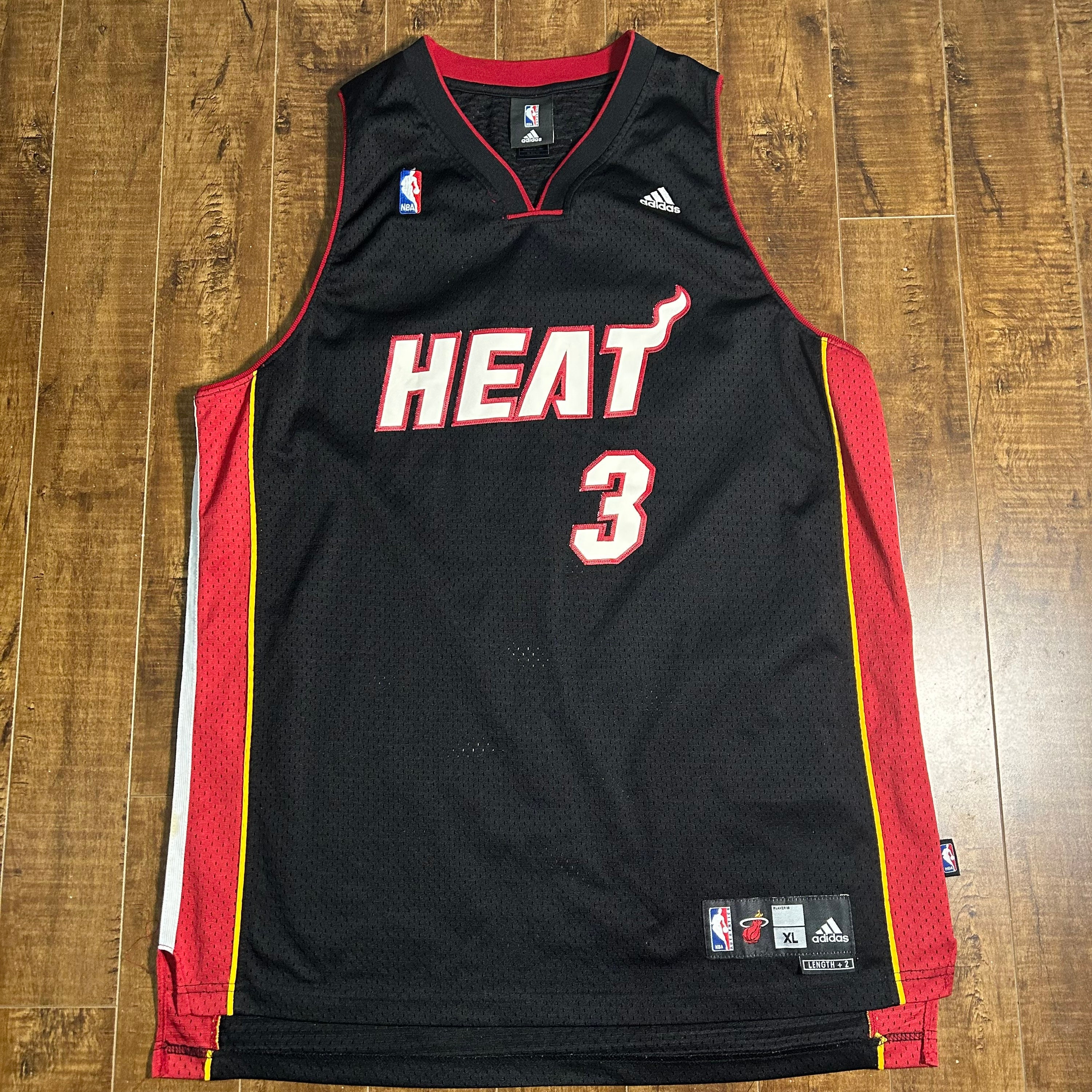 Adidas Dwayne Wade Miami Heat Swingman Jersey Red Mens Size 