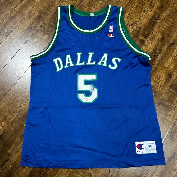 Jason Kidd Dallas Mavericks Throwback Jersey Blue… - image 1