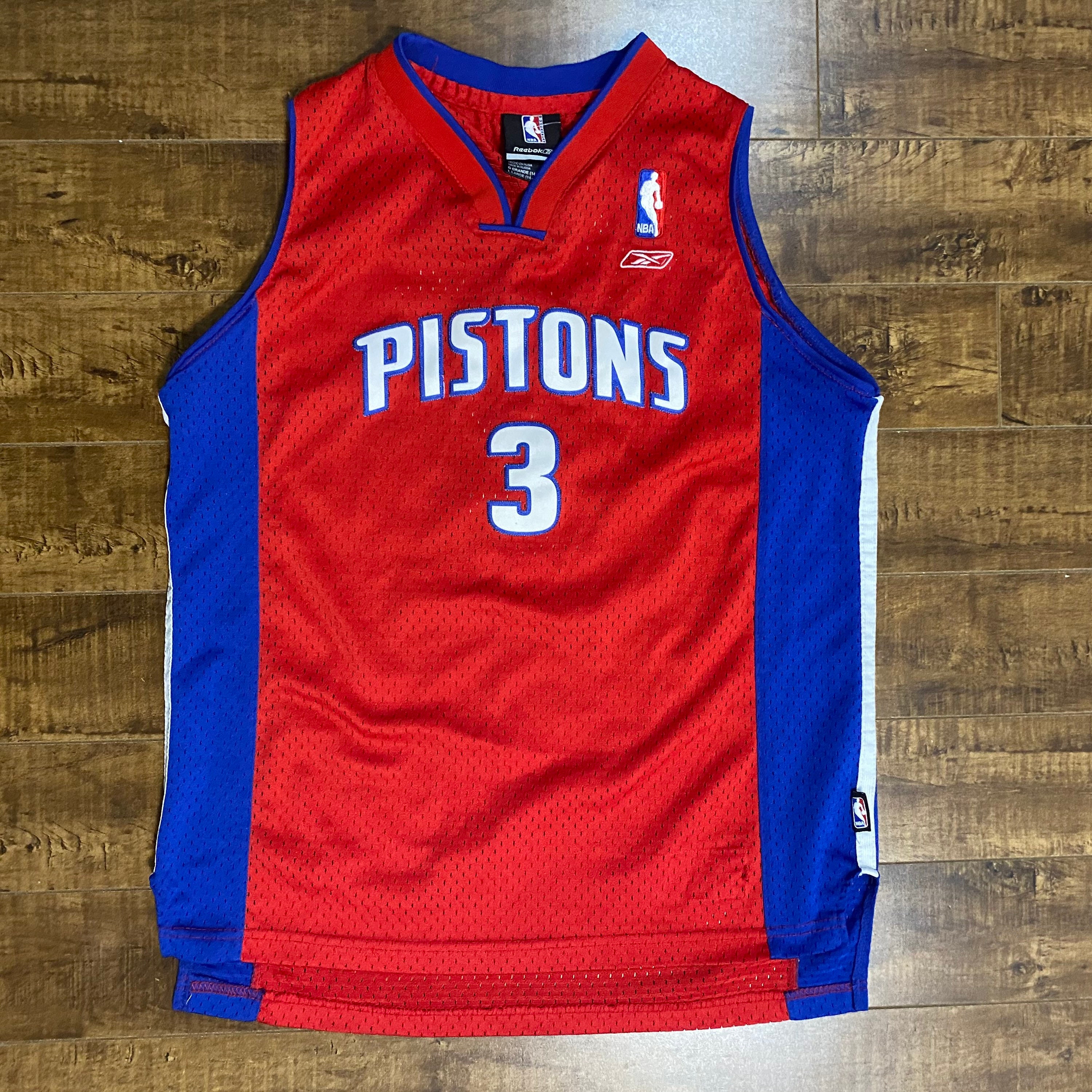 Youth Detroit Pistons NBA Ben Wallace Jersey Size Large Etsy