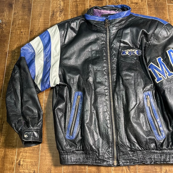 vintage nba leather jacket
