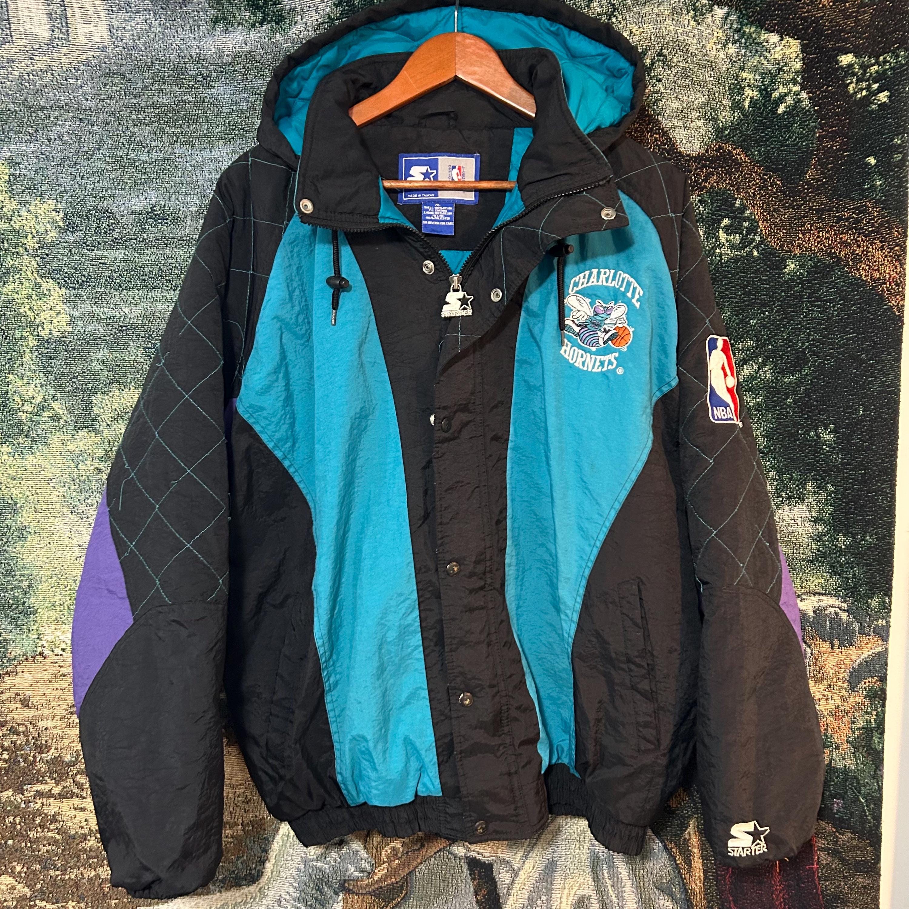 Charlotte Hornets Starter Jacket - Etsy Charlotte Hornets Starter Jacket - Etsy