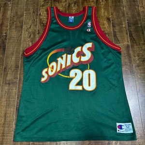RUSSELL WESTBROOK ADIDAS Authentic Seattle Supersonics Jersey Sz