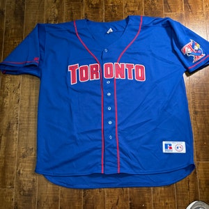 TORONTO BLUE JAYS 1990's Majestic Throwback Jersey Customized Any Name &  Number(s) - Custom Throwback Jerseys