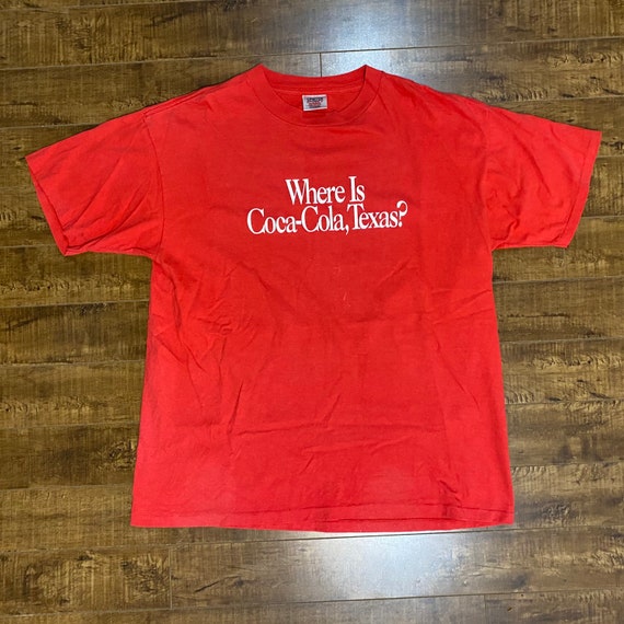 Vintage Coca Cola Cole Texas Single Stitch Oneita