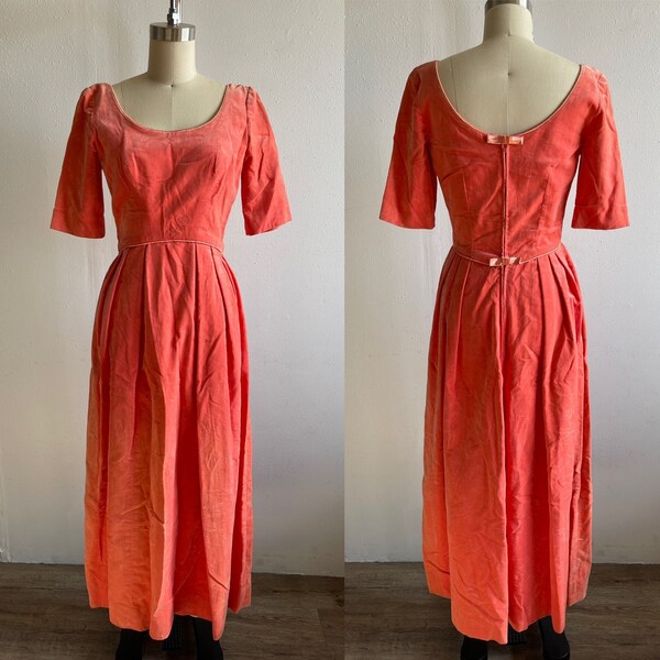Velvet 60s Dress Etsy