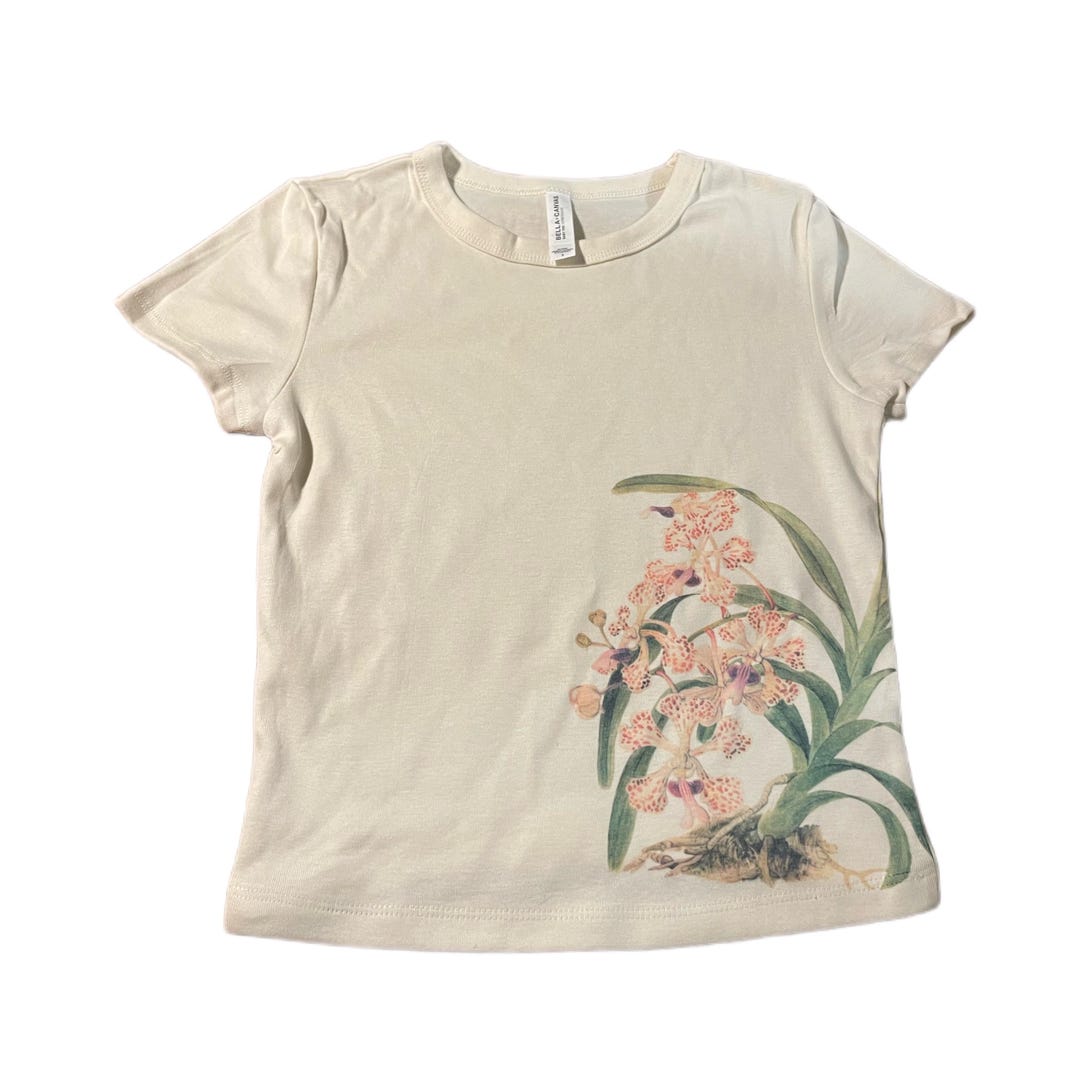 Printed Orchid Baby Tee! - Etsy
