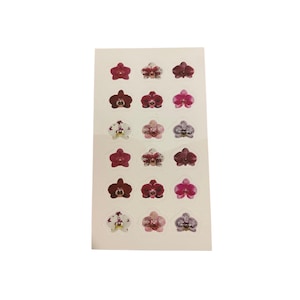 Mini feuille d'autocollants orchidées !