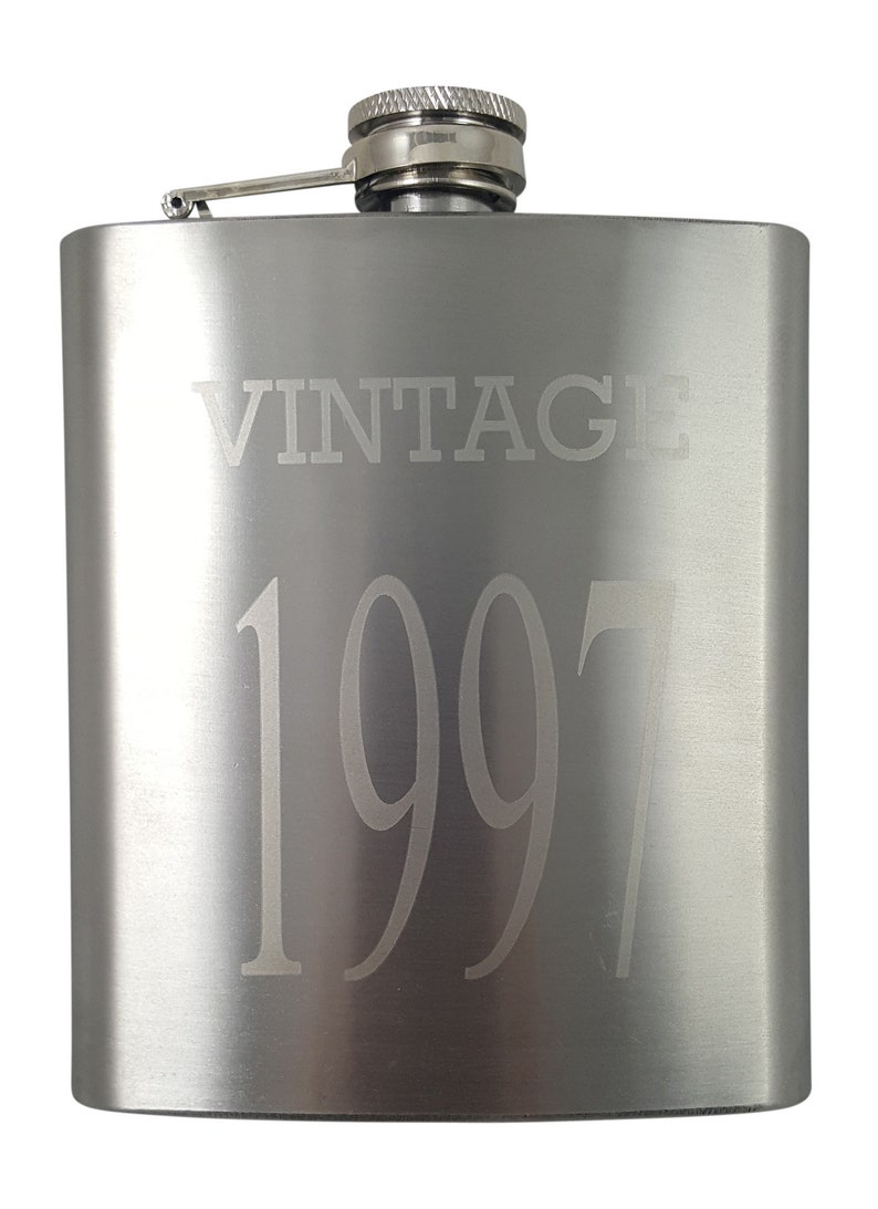 Perfect 21st Birthday Present Vintage 1997 Flask Gift Set