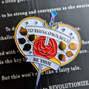 To Thine Own Self Be True Shakespeare Utena Enamel Pin Variant