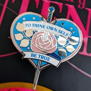 Shakespeare Utena Be True Enamel Pin | Trans Pride Variant