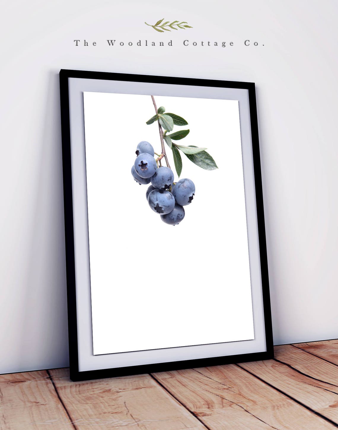 Blueberry Wall Art Blueberries Print Plant Photography Etsy